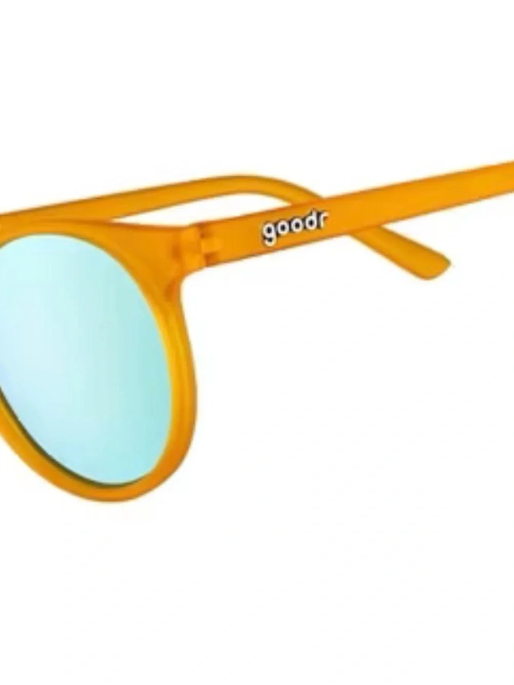 goodr Adult Circle G Freshly Baked Man Buns Plastic Round Sunglasses - Orange